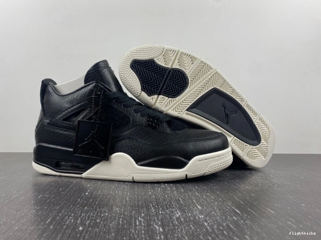 819139-010 Pony Jordan 4 Black Retro Hair 1117